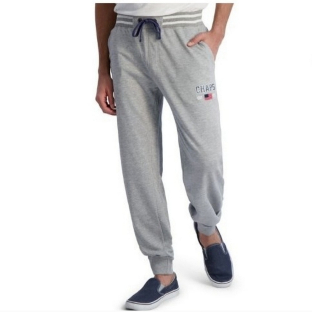 CHAPS LOGO SUPER SOFT FRENCH TERRY JOGGER LOUNGE SWEATPANTS BNWT